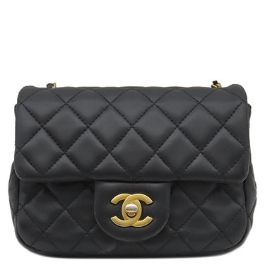 シャネル CHANEL ミニマトラッセ チェーンショルダー ブラック ラムスキン ショルダーバッグ ゴールド金具 黒 ココマーク ココボール