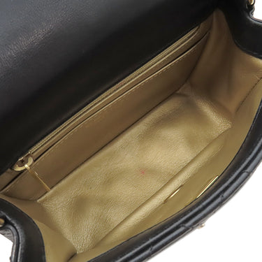 シャネル CHANEL ミニマトラッセ チェーンショルダー ブラック ラムスキン ショルダーバッグ ゴールド金具 黒 ココマーク ココボール