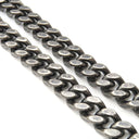 サンローラン SAINT LAURENT ニキ チェーンショルダー 498894 グレー カーフ ショルダーバッグ ガンメタル金具 肩掛け