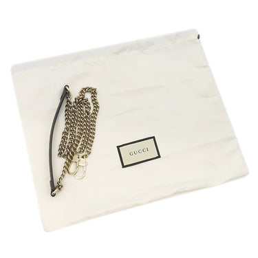 グッチ GUCCI インターロッキングG チェーンショルダー 510302 ブラック レザー 2WAYバッグ ゴールド金具 黒 ハンドバッグ ショルダー アウトレット品