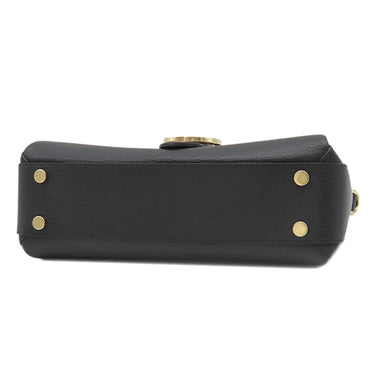 グッチ GUCCI インターロッキングG チェーンショルダー 510302 ブラック レザー 2WAYバッグ ゴールド金具 黒 ハンドバッグ ショルダー アウトレット品