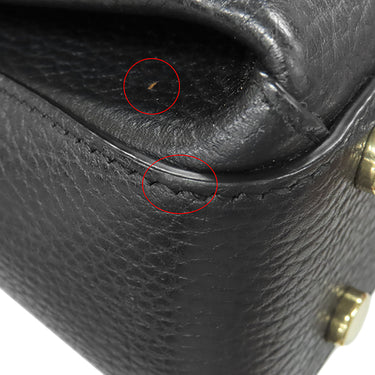 グッチ GUCCI インターロッキングG チェーンショルダー 510302 ブラック レザー 2WAYバッグ ゴールド金具 黒 ハンドバッグ ショルダー アウトレット品