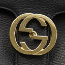 グッチ GUCCI インターロッキングG チェーンショルダー 510302 ブラック レザー 2WAYバッグ ゴールド金具 黒 ハンドバッグ ショルダー アウトレット品