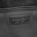 シャネル CHANEL マトラッセ チェーン トート ブラック ラムスキン トートバッグ シルバー金具 黒 ココマーク