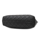 シャネル CHANEL マトラッセ チェーン トート ブラック ラムスキン トートバッグ シルバー金具 黒 ココマーク