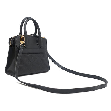 ルイヴィトン LOUIS VUITTON ポンヌフ ミニ M41743 モノグラムアンプラント レザー モノグラムアンプラント 2WAYバッグ ゴールド金具 黒 ハンドバッグ ショルダー