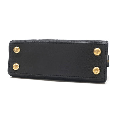ルイヴィトン LOUIS VUITTON ポンヌフ ミニ M41743 モノグラムアンプラント レザー モノグラムアンプラント 2WAYバッグ ゴールド金具 黒 ハンドバッグ ショルダー