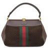グッチ GUCCI ヴィルゴ GG 726428 ブラウン レザー スウェード 2WAYバッグ ゴールド金具 茶 シェリーライン がま口バッグ Virgo