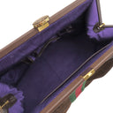 グッチ GUCCI ヴィルゴ GG 726428 ブラウン レザー スウェード 2WAYバッグ ゴールド金具 茶 シェリーライン がま口バッグ Virgo