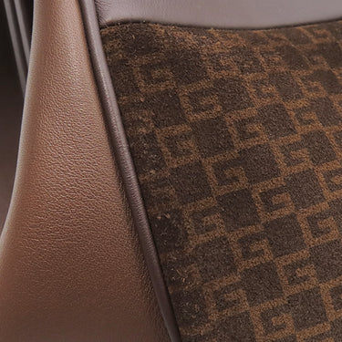 グッチ GUCCI ヴィルゴ GG 726428 ブラウン レザー スウェード 2WAYバッグ ゴールド金具 茶 シェリーライン がま口バッグ Virgo