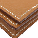 エルメス HERMES ベアンスフレ ゴールド ヴォーエプソン 長財布 シルバー金具 茶 二つ折り財布