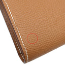 エルメス HERMES ベアンスフレ ゴールド ヴォーエプソン 長財布 シルバー金具 茶 二つ折り財布