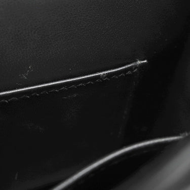 エルメス HERMES ヴェルー チェーン ミニ ブラック アリゲーター ショルダーバッグ シルバー金具 黒 シャイン