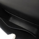 エルメス HERMES ヴェルー チェーン ミニ ブラック アリゲーター ショルダーバッグ シルバー金具 黒 シャイン