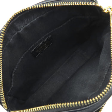 バーバリー BURBERRY TBモノグラム カメラバッグ ブラック レザー ショルダーバッグ ゴールド金具 黒 チェーンショルダー