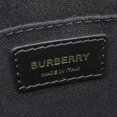 バーバリー BURBERRY TBモノグラム カメラバッグ ブラック レザー ショルダーバッグ ゴールド金具 黒 チェーンショルダー
