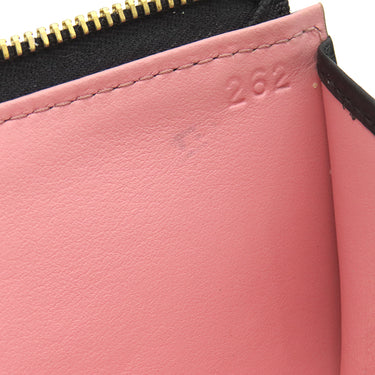 ミュウミュウ MIU MIU リボン付き キーケース 2B61 ブラック カーフ キーケース ゴールド金具 黒 ピンク 小銭入れ