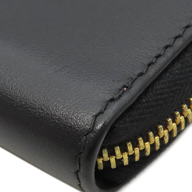 ミュウミュウ MIU MIU リボン付き キーケース 2B61 ブラック カーフ キーケース ゴールド金具 黒 ピンク 小銭入れ