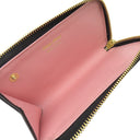 ミュウミュウ MIU MIU リボン付き キーケース 2B61 ブラック カーフ キーケース ゴールド金具 黒 ピンク 小銭入れ