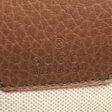 グッチ GUCCI ホースビット 1955 ミニ ショルダー 625615 ブルー×ブラウン レザー デニム ショルダーバッグ ゴールド金具 青 茶 GGデニム