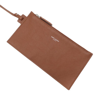 サンローラン SAINT LAURENT リヴ ゴーシュ 669299 アイボリー×ブラウン キャンバス レザー ショルダーバッグ シルバー金具 白 茶 RIVE GAUCHE