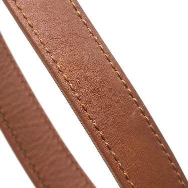 サンローラン SAINT LAURENT リヴ ゴーシュ 669299 アイボリー×ブラウン キャンバス レザー ショルダーバッグ シルバー金具 白 茶 RIVE GAUCHE