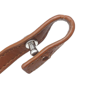 サンローラン SAINT LAURENT リヴ ゴーシュ 669299 アイボリー×ブラウン キャンバス レザー ショルダーバッグ シルバー金具 白 茶 RIVE GAUCHE