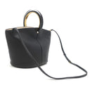 マルニ MARNI パニエ SCMP0067U0 ブラック カーフ 2WAYバッグ ゴールド金具 黒 ハンドバッグ ショルダーバッグ
