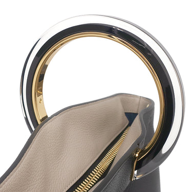 マルニ MARNI パニエ SCMP0067U0 ブラック カーフ 2WAYバッグ ゴールド金具 黒 ハンドバッグ ショルダーバッグ