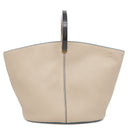 マルニ MARNI パニエ SCMP0067U0 ベージュ カーフ 2WAYバッグ ゴールド金具 ハンドバッグ ショルダーバッグ グレージュ