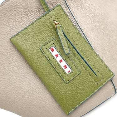 マルニ MARNI パニエ SCMP0067U0 ベージュ カーフ 2WAYバッグ ゴールド金具 ハンドバッグ ショルダーバッグ グレージュ