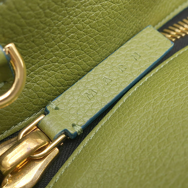 マルニ MARNI パニエ SCMP0067U0 ベージュ カーフ 2WAYバッグ ゴールド金具 ハンドバッグ ショルダーバッグ グレージュ