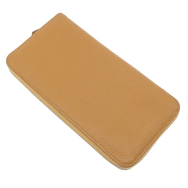 エルメス HERMES アザップロング クラシック キャラメル トゴ 長財布 シルバー金具 茶 ラウンドファスナー