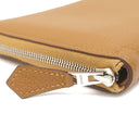 エルメス HERMES アザップロング クラシック キャラメル トゴ 長財布 シルバー金具 茶 ラウンドファスナー