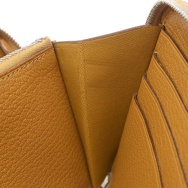 エルメス HERMES アザップロング クラシック キャラメル トゴ 長財布 シルバー金具 茶 ラウンドファスナー