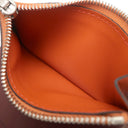 エルメス HERMES マンハッタン コイン カードケース オレンジ系×ボルドー系 ボックスカーフ ヴォースイフト 二つ折り財布 シルバー金具 コンパクト財布 コインケース バイカラー ソルド品