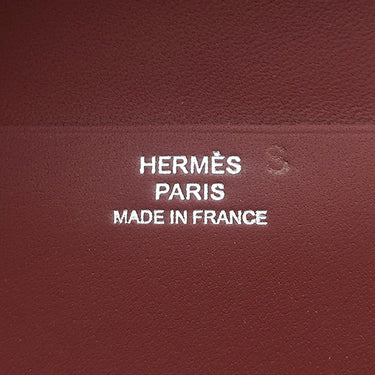 エルメス HERMES マンハッタン コイン カードケース オレンジ系×ボルドー系 ボックスカーフ ヴォースイフト 二つ折り財布 シルバー金具 コンパクト財布 コインケース バイカラー ソルド品