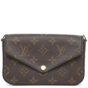 ルイヴィトン LOUIS VUITTON ミルティ ポシェット フェリシー M80091 モノグラム モノグラムキャンバス ショルダーバッグ ゴールド金具 緑 カーキ