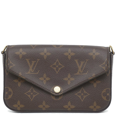 ルイヴィトン LOUIS VUITTON ミルティ ポシェット フェリシー M80091 モノグラム モノグラムキャンバス ショルダーバッグ ゴールド金具 緑 カーキ