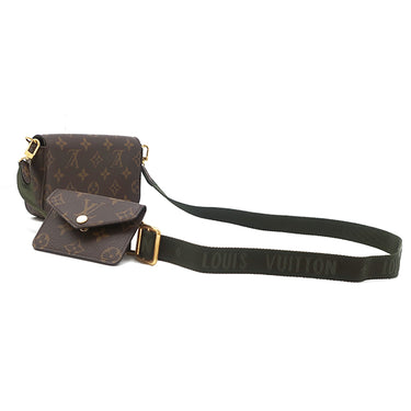 ルイヴィトン LOUIS VUITTON ミルティ ポシェット フェリシー M80091 モノグラム モノグラムキャンバス ショルダーバッグ ゴールド金具 緑 カーキ