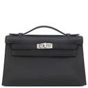 エルメス HERMES ポシェットケリー ブラック スイフト ハンドバッグ シルバー金具 新品 未使用 黒 ミニバッグ
