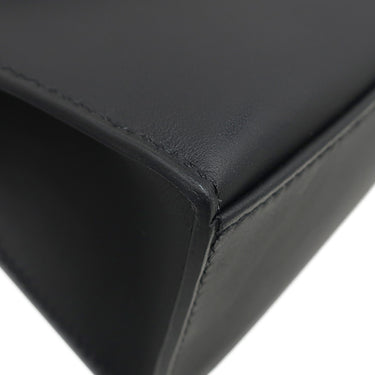 エルメス HERMES ポシェットケリー ブラック スイフト ハンドバッグ シルバー金具 新品 未使用 黒 ミニバッグ