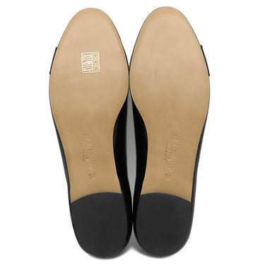 サルヴァトーレ・フェラガモ Salvatore Ferragamo ヴァリナ 1A181 574556 ブラック エナメル #6.5 パンプス ゴールド金具 黒 パテントレザー ヴァラ リボン