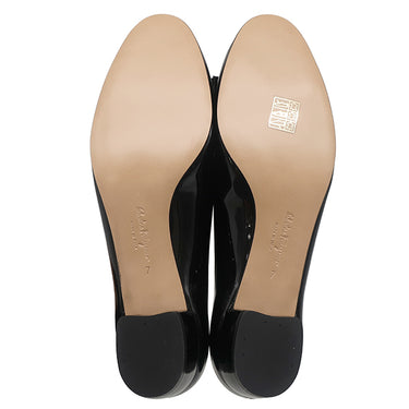 サルヴァトーレ・フェラガモ Salvatore Ferragamo ヴァラ リボン 01B221 591963 ブラック エナメル 7 パンプス 黒 パテントレザー