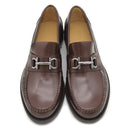 フェラガモ FERRAGAMO FORT ガンチーニ 0762690 ココアブラウン カーフ 8 1/2 ローファー 茶