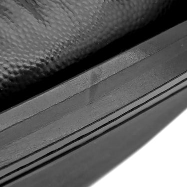 フェラガモ FERRAGAMO FORT ガンチーニ 0762695 ブラック レザー カウハイド 7 1/2 ローファー シルバー金具 黒