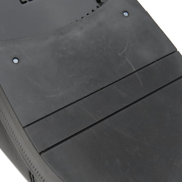 フェラガモ FERRAGAMO FORT ガンチーニ 0762695 ブラック レザー カウハイド 7 1/2 ローファー シルバー金具 黒