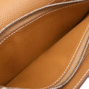 エルメス HERMES ケリーウォレット ロング ゴールド ヴォーエプソン 長財布 シルバー金具 茶