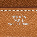 エルメス HERMES ケリーウォレット ロング ゴールド ヴォーエプソン 長財布 シルバー金具 茶