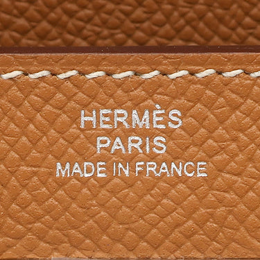 エルメス HERMES ケリーウォレット ロング ゴールド ヴォーエプソン 長財布 シルバー金具 茶